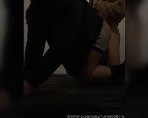 HotLucasXXX aka juicymusclebottom - 12-23-2023 OnlyFans Video - sexy blatino loaded me up quick in the hallway while his parents were sleeping in his