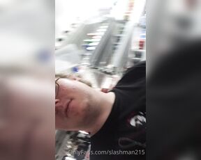 Slashman1 aka slashman215 - 08-18-2021 OnlyFans Video - At Work In The Cooler Then Had To Move To Restroom Due To Interruptions