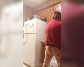 Slashman1 aka slashman215 - 05-01-2020 OnlyFans Video - Cooking Dinner In My New Jockstrap Had To Be Careful Roommate Was Home