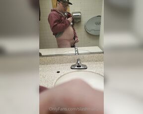 Slashman1 aka slashman215 - 12-27-2022 OnlyFans Video - Got Horny While Out And About So Had To Hit The Restroom For A Quick Cum