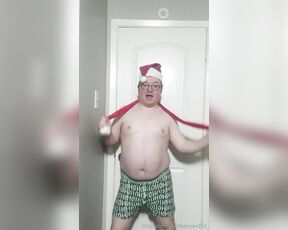 Slashman1 aka slashman215 - 12-31-2024 OnlyFans Video - Just Being Silly In My Santa Outfit