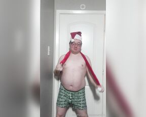 Slashman1 aka slashman215 - 12-31-2024 OnlyFans Video - Just Being Silly In My Santa Outfit