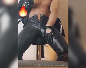 Muscle Leather aka muscleleather - 09-14-2020 OnlyFans Video - Rubbing my cock in my skintight leather levis  Next vid I upload, will be a