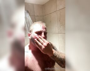 Colby Jansen aka colbyjansenxxx OnlyFans - Step into my shower and Ill let you lather up my balls while I jerk off