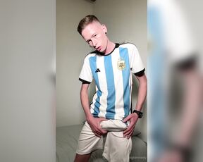 Craig Kennedy aka craigkennedy OnlyFans - # Training time! Jerking off my big dick while wearing a football uniform is always