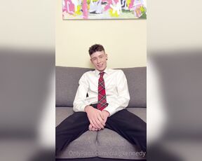 Craig Kennedy aka craigkennedy OnlyFans - A dress shirt, a tartan tie, a dildo and handsfree cum, do we have all the