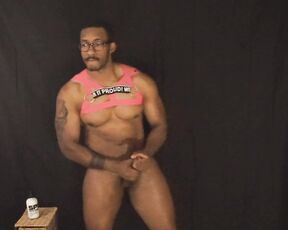 Amadeus aka massively_mode - 09-16-2018 OnlyFans Video - Studio ish cum dump with leather harness