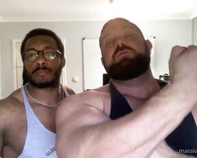 Amadeus aka massively_mode - 04-11-2021 OnlyFans Video - Two big muscle men work out