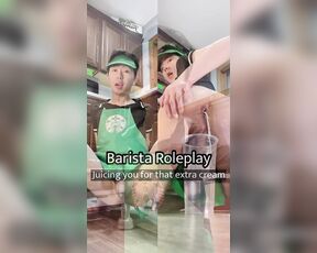 Eric Vee aka ericnvee - 07-17-2023 OnlyFans Video - Barista Roleplay  We ran out of cream HOWEVER, here at this Twinkbucks, we can