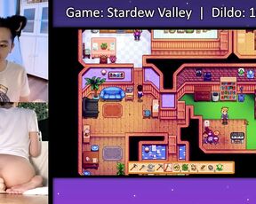 Eric Vee aka ericnvee - 09-18-2023 OnlyFans Video - Playing Stardew Valley  Gaming while riding my 10inch dildo