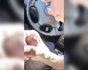 AngxlOfPxrn aka angxlofpxrn - 08-19-2020 OnlyFans Video - giving sloppy head in the parking lot of my old high school  we almost got