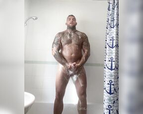 Andy Lee aka andyleexxx - 06-15-2020 OnlyFans Video - Rubbing the soap into my dirty cock and balls Cum everywhere