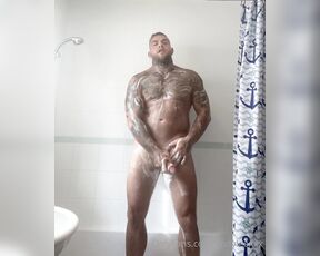 Andy Lee aka andyleexxx - 06-15-2020 OnlyFans Video - Rubbing the soap into my dirty cock and balls Cum everywhere