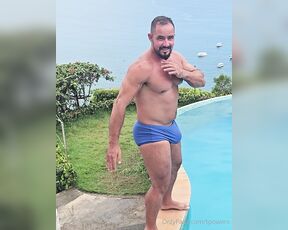 TimanPowerXX aka tpowerx - 02-08-2025 OnlyFans Video - Do you like to see a man with his swim trunks full of dick