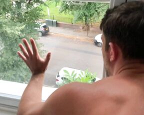 TenInchTopxxx aka teninchtopxxx - 07-20-2020 OnlyFans Video - Power fucking masculine pussy boy johnthomasxxx against his bedroom window for all the neighbours to see