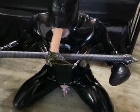 Kristofer Weston aka kristoferweston - 10-02-2021 OnlyFans Video - Rubber gimp throat training by Rbrlver