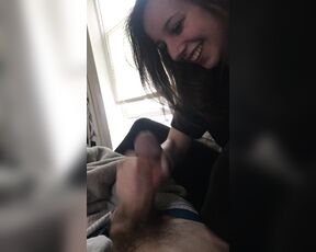 Bryan Silva aka bryansilva OnlyFans - Lissy jerking my monster 10 inch cock