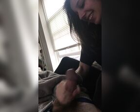 Bryan Silva aka bryansilva OnlyFans - Lissy jerking my monster 10 inch cock