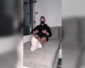 Footpigcrusher aka footpigcrusher OnlyFans - Answering slaves questions and reacting to slaves comments