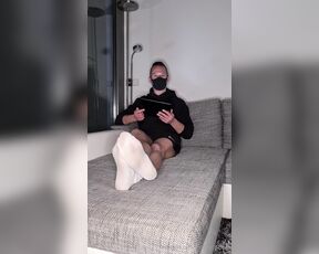 Footpigcrusher aka footpigcrusher OnlyFans - Answering slaves questions and reacting to slaves comments