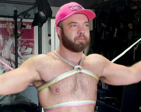 Kristofer Weston aka kristoferweston - 02-03-2022 OnlyFans Video - A few clothespins and a vibrator will make MusclepupTyr shoot across the room in his cage