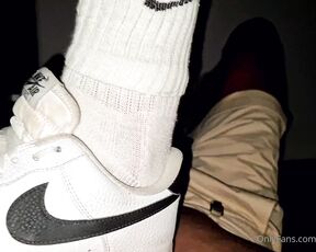 Footpigcrusher aka footpigcrusher OnlyFans - Kitchen trampling POV Front trampling in Nike AF1, nasty white Nike sox and with smelly naked