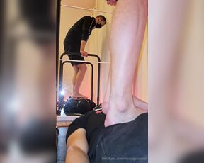 Footpigcrusher aka footpigcrusher OnlyFans - His first time ever getting trampled  your judgment about his performance