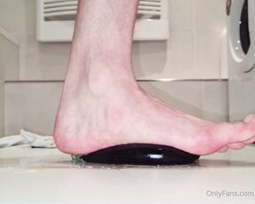 Footpigcrusher aka footpigcrusher OnlyFans - Hard eggplant stomping! Imagine this would be your cock