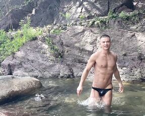 Ruslan Angelo aka ruslanangelo OnlyFans - Another jungle fuck with Michael Lucas when hiking Ro Cuale river  Blowjobs in the river