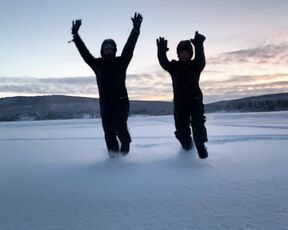 Ruslan Angelo aka ruslanangelo OnlyFans - Blowjob and cumshot in 21 Celsius on top of Torne River in Jukkasjrvi Sweden Cold