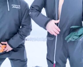 Ruslan Angelo aka ruslanangelo OnlyFans - Blowjob and cumshot in 21 Celsius on top of Torne River in Jukkasjrvi Sweden Cold