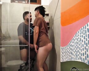 Dilan Castro aka xdilanxcastrox - 05-08-2025 OnlyFans Video - Gay porn twink gets fucked bareback in public bathroom at water park