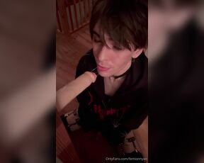 Mion femionnyan aka femionnyan - 03-05-2024 OnlyFans Video - sloppy deepthroat blowjob from an emoboy